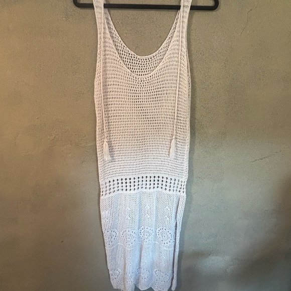Loose knit dress/swimsuit cover dress with drawstrings - Picture 8 of 8